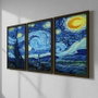 Wallity Cuadro Decorativo Enmarcado de Vincent van Gogh (3 Piezas)